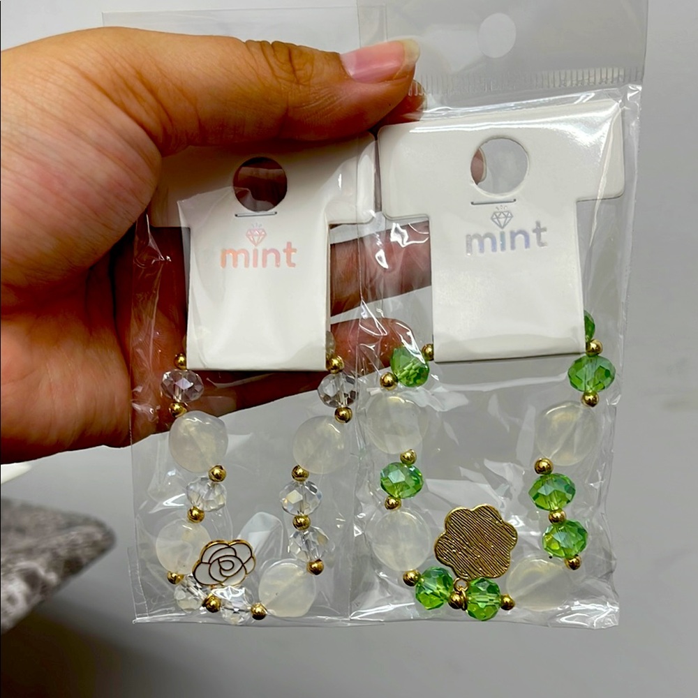 Mint Colorful Beaded Bracelets